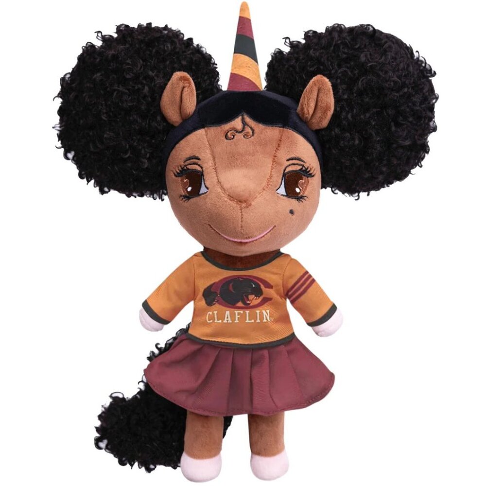 YOUnicorn HBCU Cheerleader Unicorn with Afro Ponytails - Picture 4 of 7